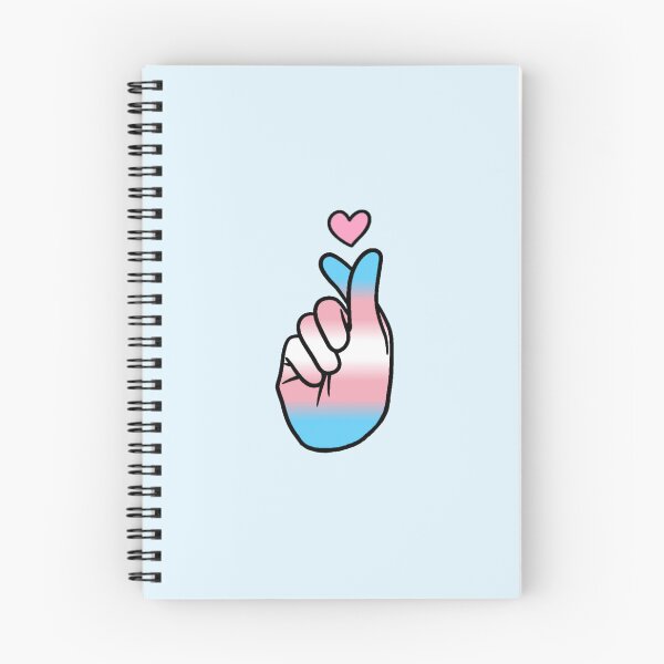 Item preview, Trans Pride Finger Heart designed and sold by everything4eva.