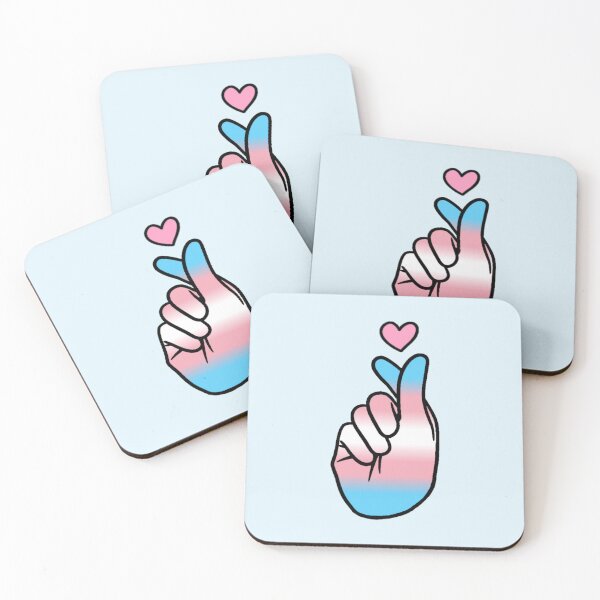 Item preview, Trans Pride Finger Heart designed and sold by everything4eva.