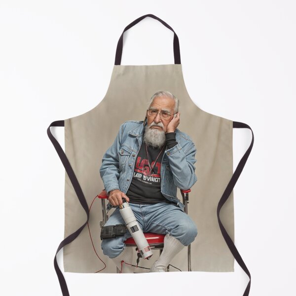 Item preview, Distinguished Old Man in a Denim Jacket designed and sold by KALEIDOSCOPE UK.