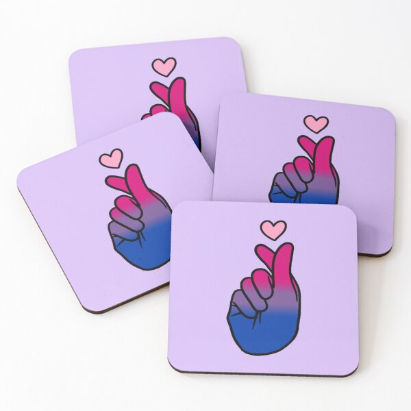 Item preview, Bi Pride Finger Heart designed and sold by everything4eva.