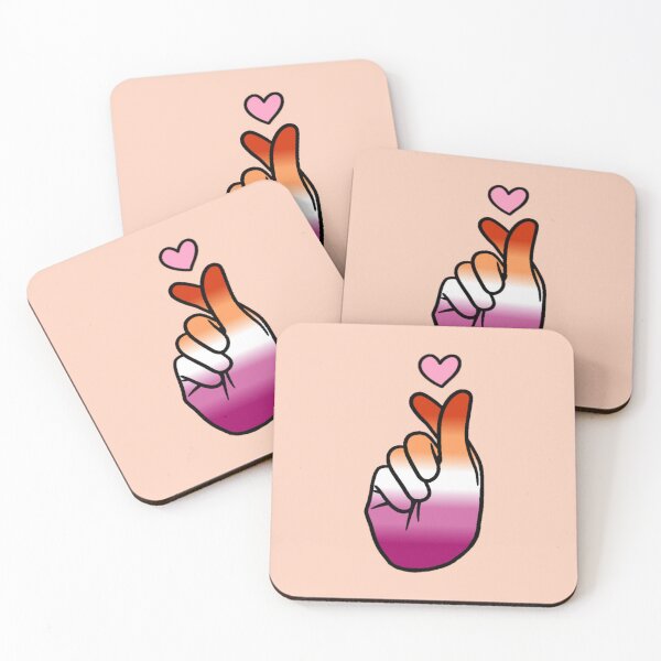 Item preview, Lesbian Pride Finger Heart designed and sold by everything4eva.