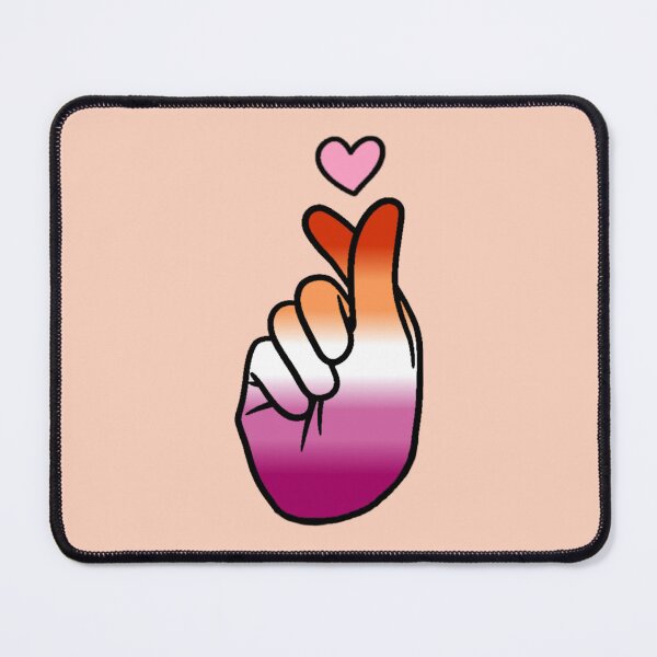 Item preview, Lesbian Pride Finger Heart designed and sold by everything4eva.