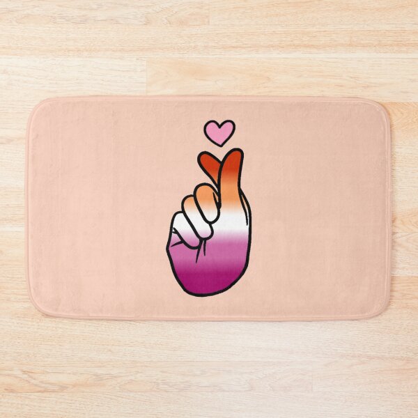 Item preview, Lesbian Pride Finger Heart designed and sold by everything4eva.