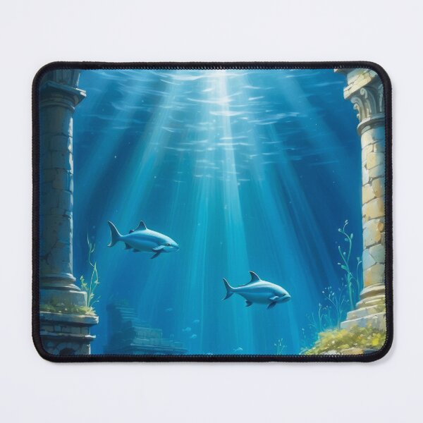 Item preview, Old underwater ruins in rays of light designed and sold by Andrey-Myagkov.