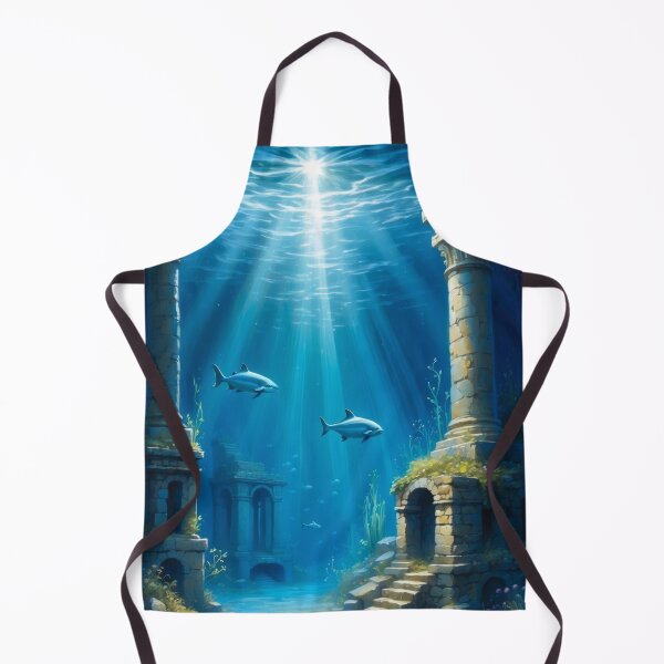 Item preview, Old underwater ruins in rays of light designed and sold by Andrey-Myagkov.