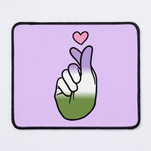 Item preview, Genderqueer Pride Finger Heart designed and sold by everything4eva.