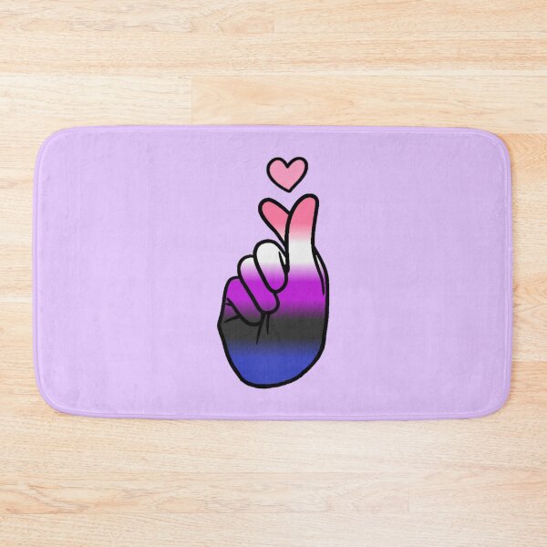 Item preview, Genderfluid Pride Finger Heart designed and sold by everything4eva.