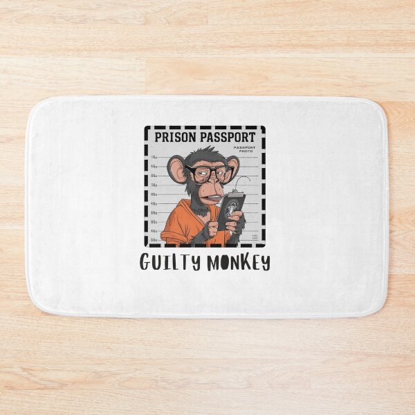Item preview, Guilty Monkey Mugshot designed and sold by Colorful-Garden.