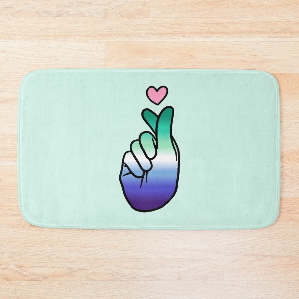 Item preview, Gay Mens Pride Finger Heart designed and sold by everything4eva.