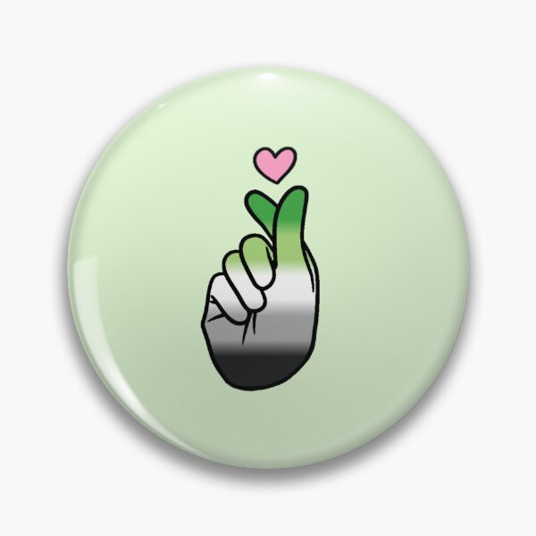 Item preview, Aromantic Pride Finger Heart designed and sold by everything4eva.