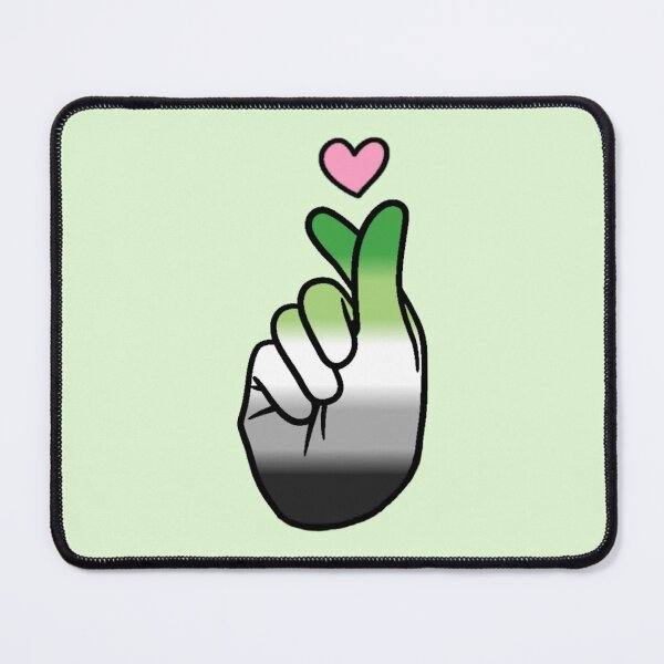 Item preview, Aromantic Pride Finger Heart designed and sold by everything4eva.
