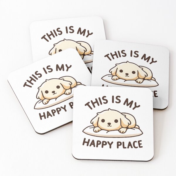 Item preview, This is My Happy Place - Golden Retriever Contentment designed and sold by UmbrellaStudio1.