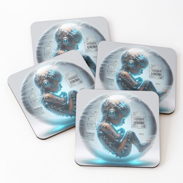 Item preview, Baby cyborg designed and sold by Vibranta Studio.