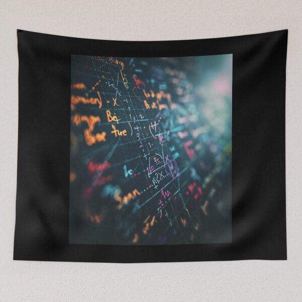 Item preview, Neon Chalkboard Mathematical Equations designed and sold by noelgipples.