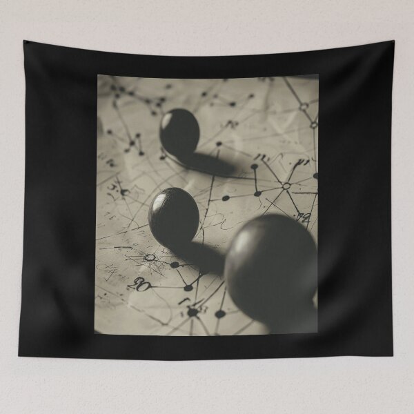 Item preview, Abstract Scientific Diagram with Spheres designed and sold by noelgipples.