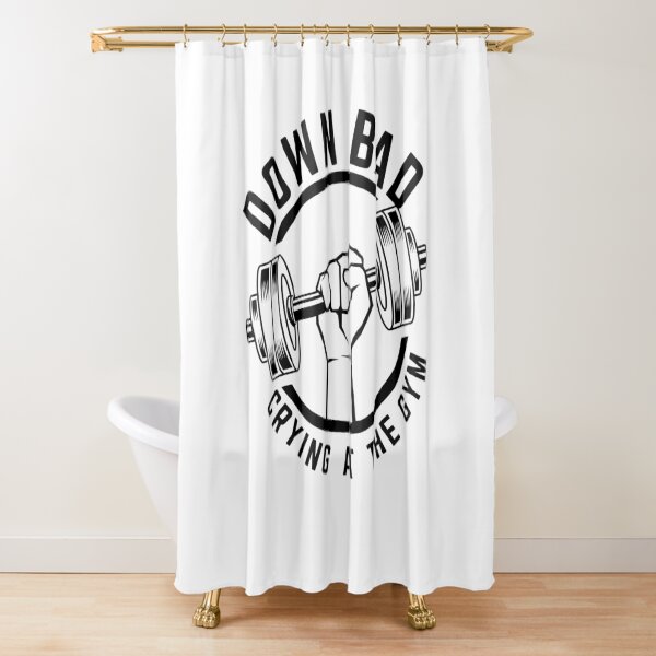 Item preview, Down bad crying at the gym designed and sold by miriamyk.