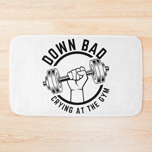 Item preview, Down bad crying at the gym designed and sold by miriamyk.