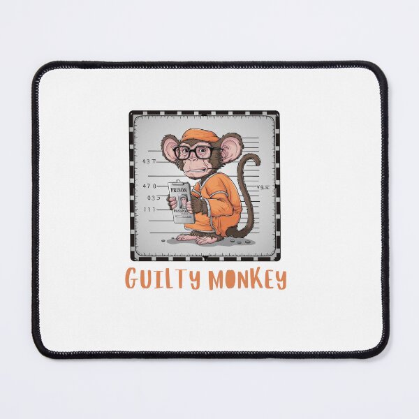 Item preview, Guilty Monkey Mugshot designed and sold by Colorful-Garden.