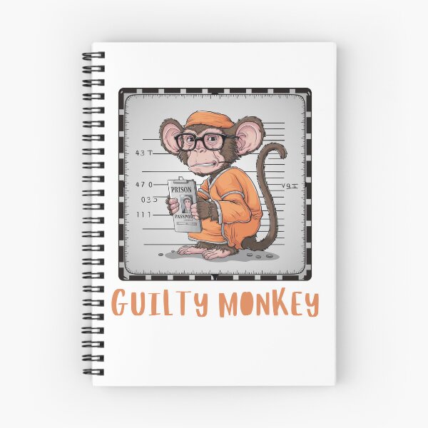 Item preview, Guilty Monkey Mugshot designed and sold by Colorful-Garden.