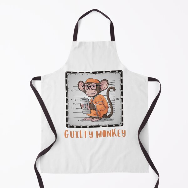 Item preview, Guilty Monkey Mugshot designed and sold by Colorful-Garden.