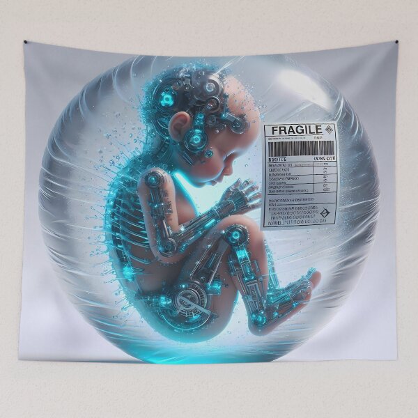 Item preview, Cyborg Baby designed and sold by Vibranta Studio.