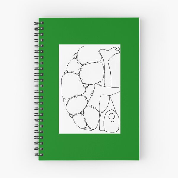 Item preview, Abstract upside down turtle pencil drawing designed and sold by Carré Comme Orange.