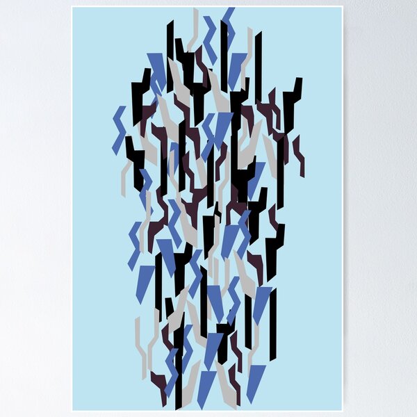Artikelvorschau, Camouflage Art Camo Moderne Kunst Hellblau entworfen und verkauft von -JBell-.