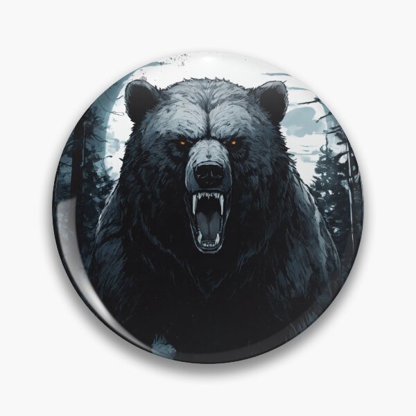 Item preview, An angry bear is running around the forest designed and sold by JoraArt.
