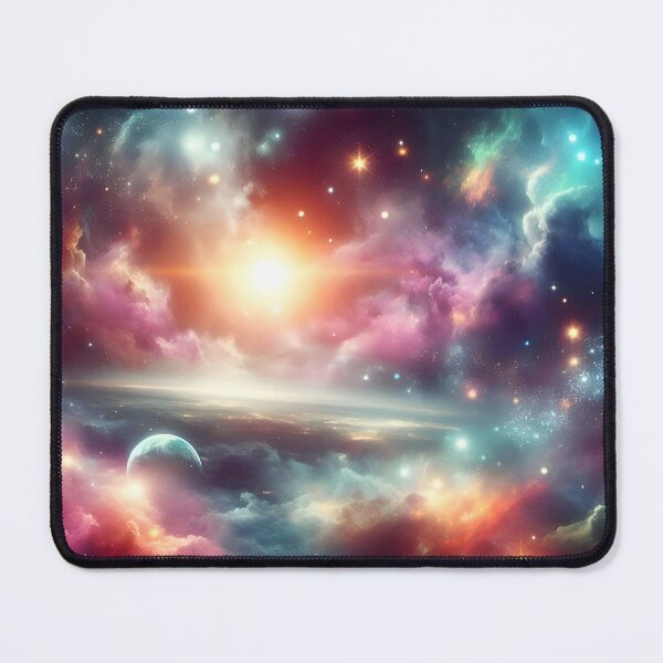 Item preview, Stunning space image with nebulas, stars, and a planet - a cosmic masterpiece! designed and sold by PandaTShirtShop.