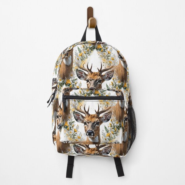 Item preview, White-tailed deer Surrounded By Yellow Jessamine Pattern designed and sold by taiche.