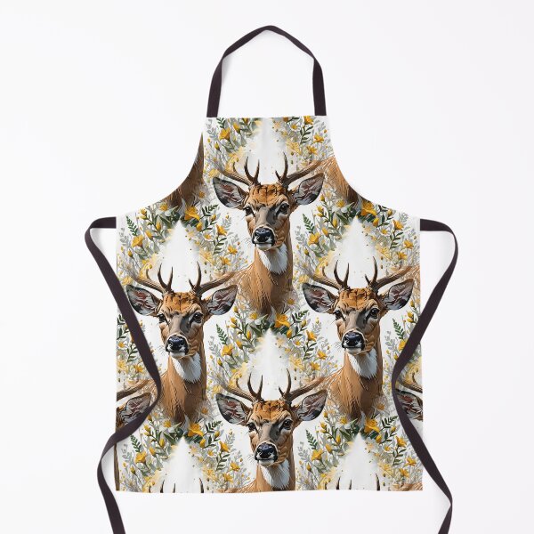 Item preview, White-tailed deer Surrounded By Yellow Jessamine Pattern designed and sold by taiche.