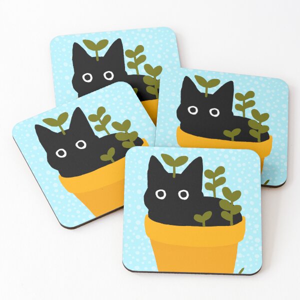 Item preview, Cat in flower pot  designed and sold by Pink-Teddy.