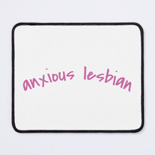 Item preview, Anxious lesbian word art pink designed and sold by eleonora909.