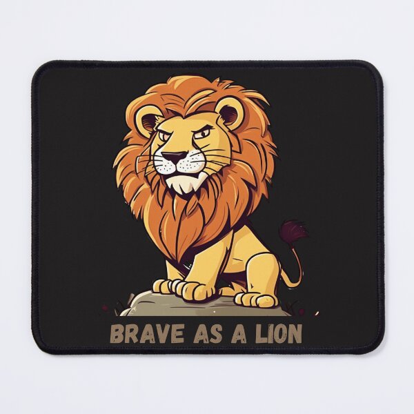 Item preview, brave as a lion designed and sold by PrintaProverb.