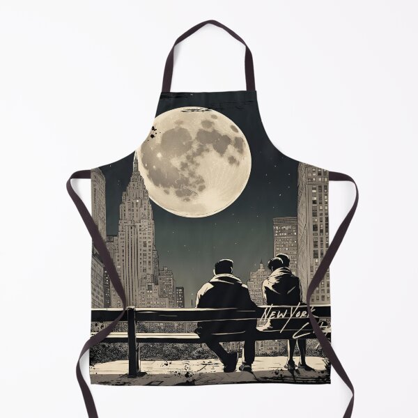 Item preview, New York City Full Moon Poster designed and sold by CyberArtistOne.