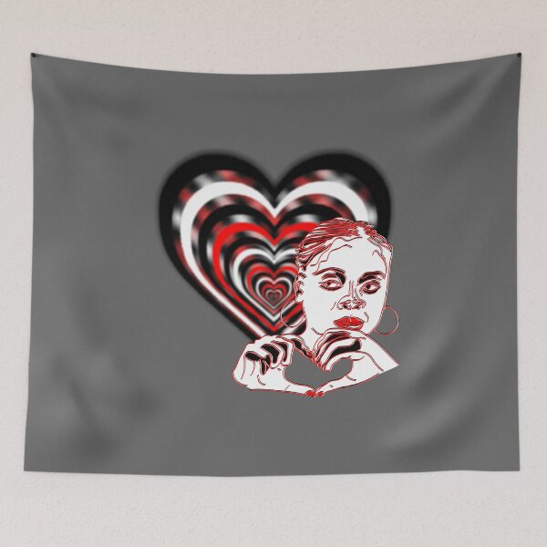 Item preview, Allurement Portrait Girl Heart gesture Hands Love Affection designed and sold by 4rpixs.