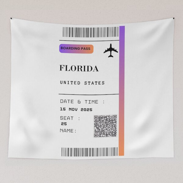 Item preview, boarding pass florida designed and sold by laurazael.