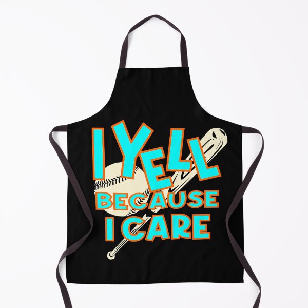 Item preview, I yell because I care baseball softball  designed and sold by Colorfulman.