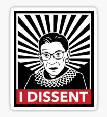 Je désapprouve la juge Ruth Bader Ginsburg Sticker