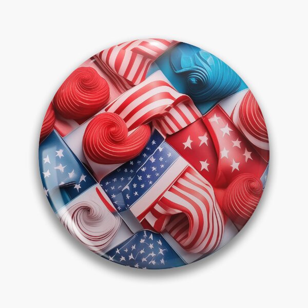 Item preview, Us motif colorful vibrant pattern design  designed and sold by DFLC Prints.