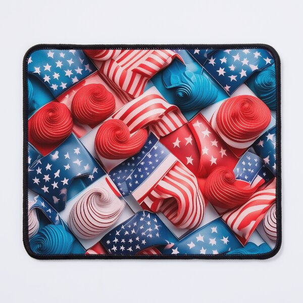Item preview, Us motif colorful vibrant pattern design  designed and sold by DFLC Prints.