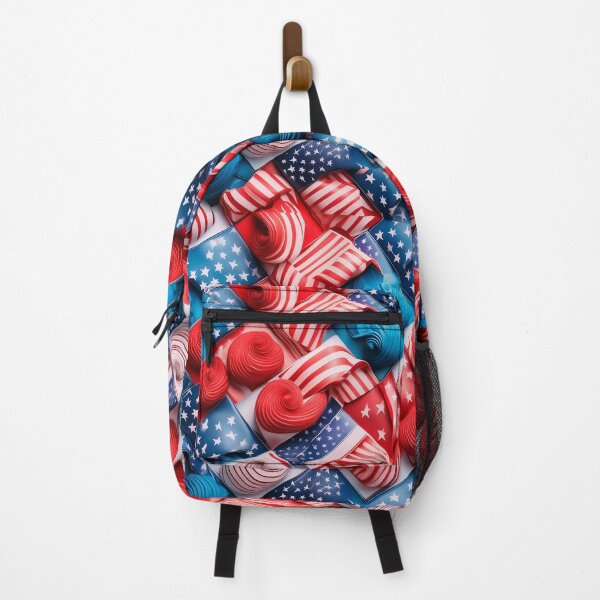 Item preview, Us motif colorful vibrant pattern design  designed and sold by DFLC Prints.