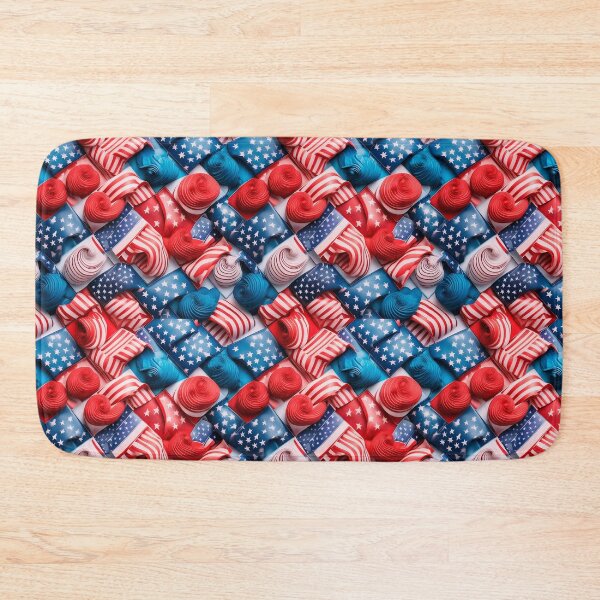 Item preview, Us motif colorful vibrant pattern design  designed and sold by DFLC Prints.