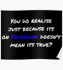 Funny Facebook Quote Poster