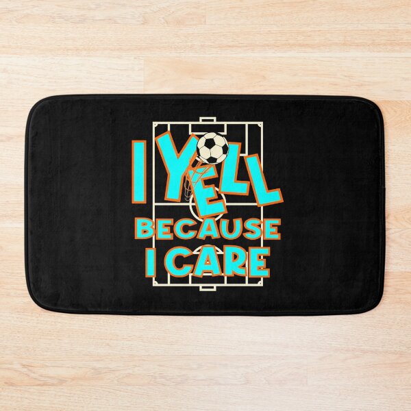 Item preview, I yell because I care soccer football designed and sold by Colorfulman.