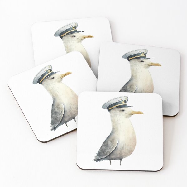 Item preview, Seagull Seafarer Captai, Moin designed and sold by PandaKunst.