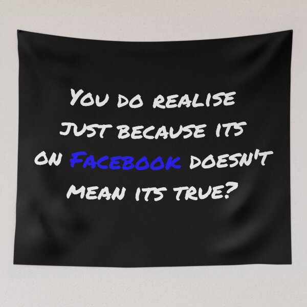 Item preview, Funny Facebook Quote designed and sold by chriswilson111.