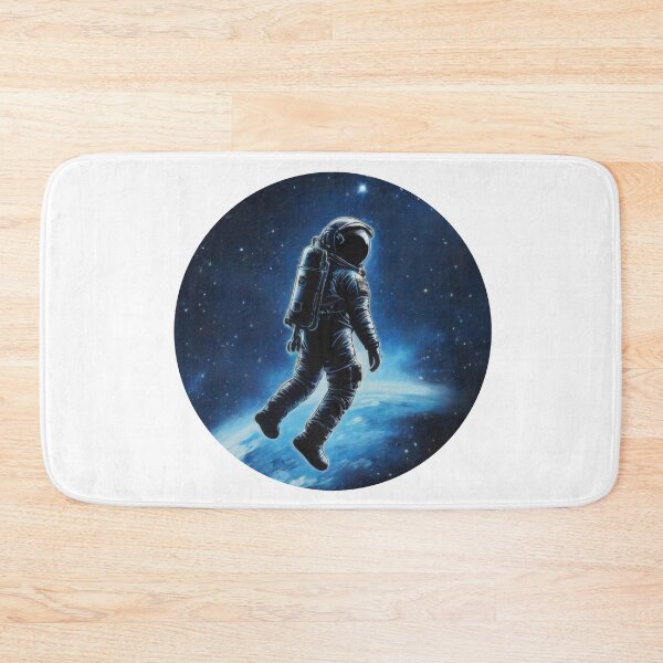 Item preview, Solitary Astronaut Lost in the Vastness of Space - Detailed Contour Space Art (1432) designed and sold by WASjourney.