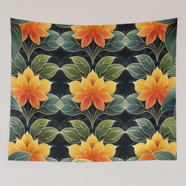 Item preview, Tropical Flowers Pattern designed and sold by Print2Harbor.