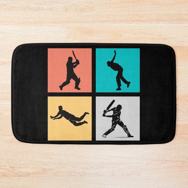 Item preview, Cricketers in Colourful Squares designed and sold by DJ-Portable.